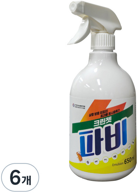 파비 가정용 다목적 살충제 650ml, 1개입, 6개