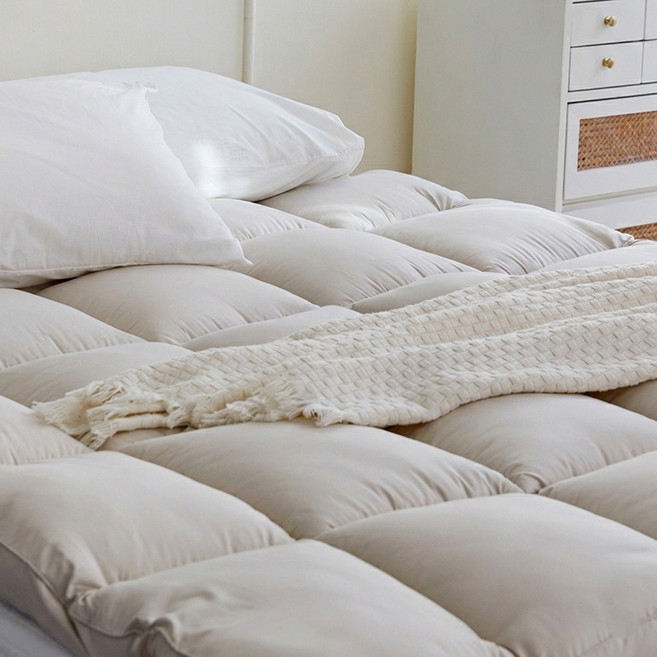 about cozy Always 超細纖維鬆緊帶超薄床墊, 沙米色