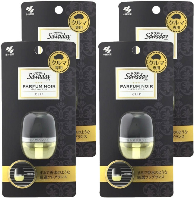 KOBAYASHI 小林製藥 Sawaday 車用夾式芳香劑, 神祕東方, 4個