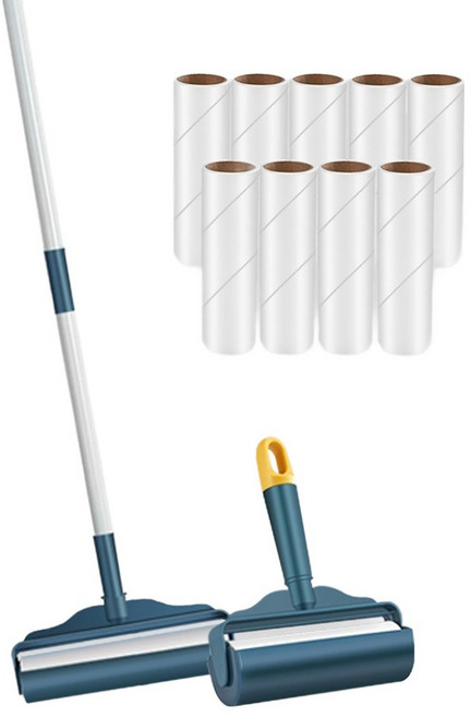 스패로우하우스 길이조절 사선컷팅 테이프 클리너 본품 블루 + 리필용 10개, 1세트