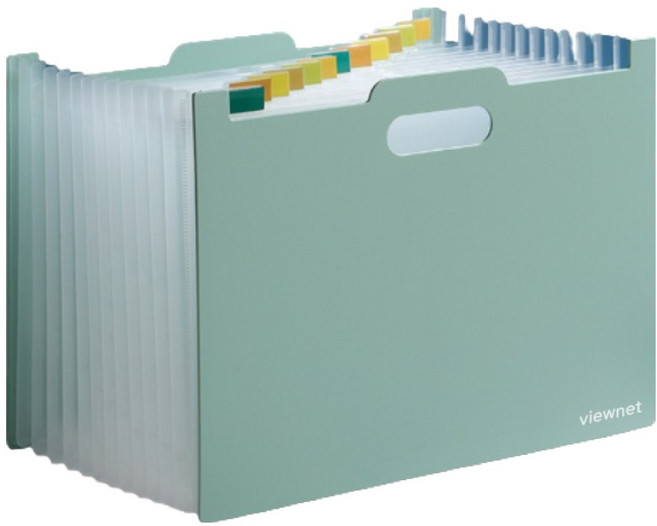 뷰넷 오르간 스탠딩 13칸 서류정리함 A, 그린