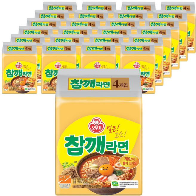 오뚜기 참깨라면 115g, 100개