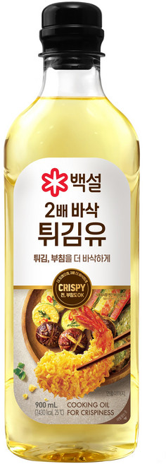 백설 2배바삭 튀김유, 900ml, 1개