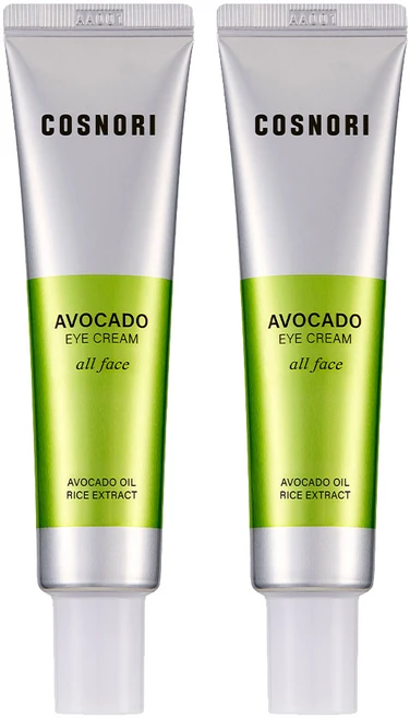[비건뷰티] 코스노리 아보카도 아이크림 올 페이스, 2개, 30ml - 쿠팡