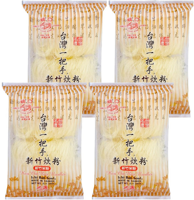 龍口 台灣一把手 新竹炊粉, 200g, 4包