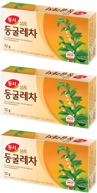 동서 둥굴레차, 4g, 18개입, 3박스