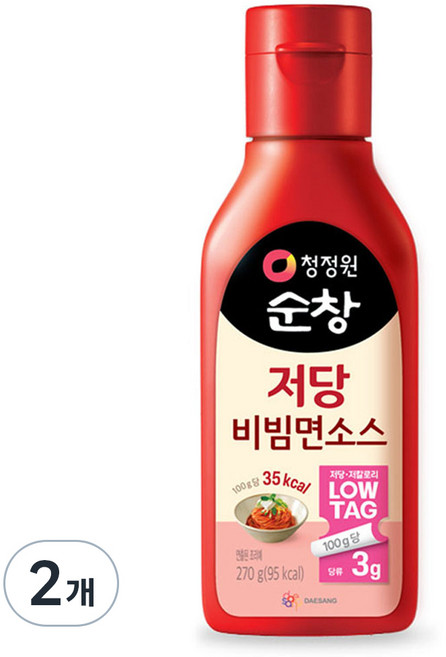 청정원순창 저당 비빔면소스, 270g, 2개