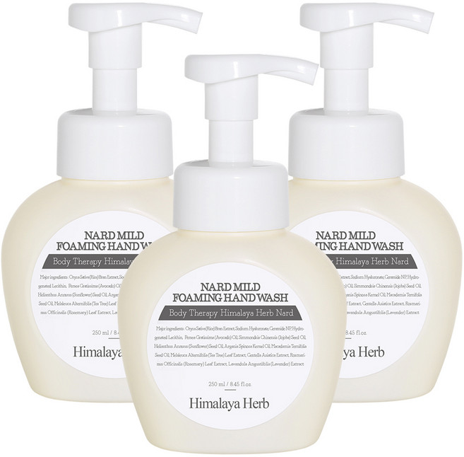 나드 마일드 포밍 핸드워시, 250ml, 3개