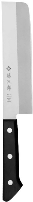 TOJIRO JAPAN 藤次郎 DP 三層薄刃菜刀 日本製 VG10, 不銹鋼 + 黑色, 1支