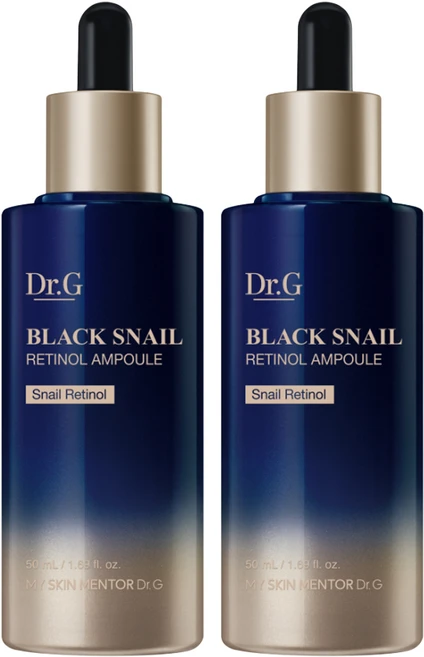 닥터지 블랙 스네일 레티놀 앰플, 50ml, 2개 - 쿠팡