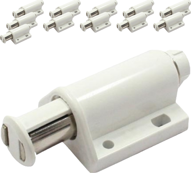 철물코리아 C22 철물 원터치자석 백색, 12개