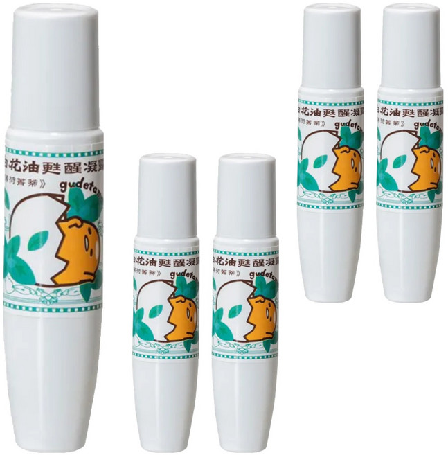 白花油 甦醒凝露, 5瓶, 薄荷菁蒂, 15ml