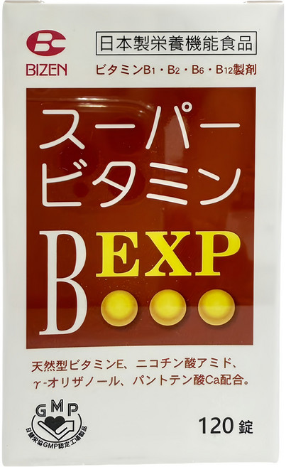 BIZEN 備前化成 必維喜BEX錠狀, 120顆, 1個