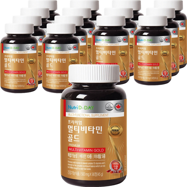 뉴트리디데이 프리미엄 멀티비타민 골드, 90정, 15세트