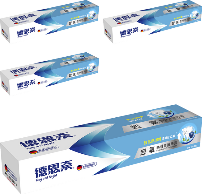 Day and Night 德恩奈 超氟 防蛀+修護 牙膏
