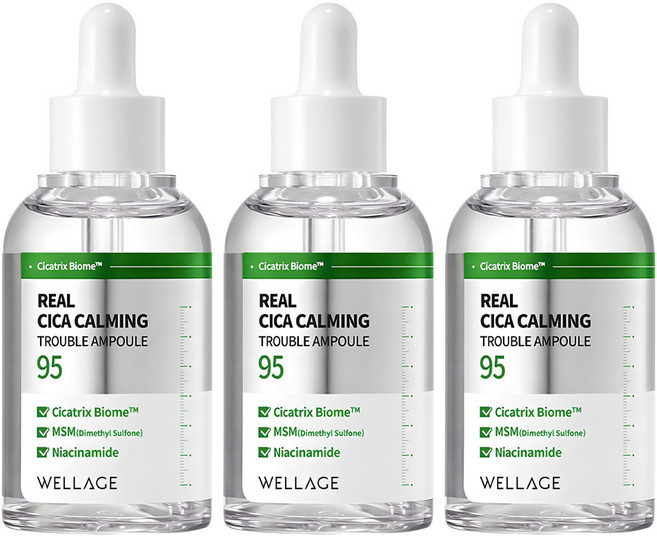 WELLAGE 唯拉珠 積雪草鎮靜安瓶, 50ml, 3瓶