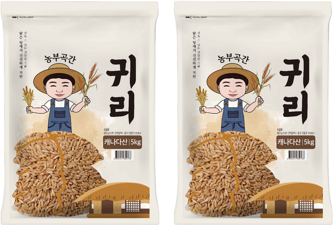 농부곡간 캐나다산 귀리, 5kg, 2개