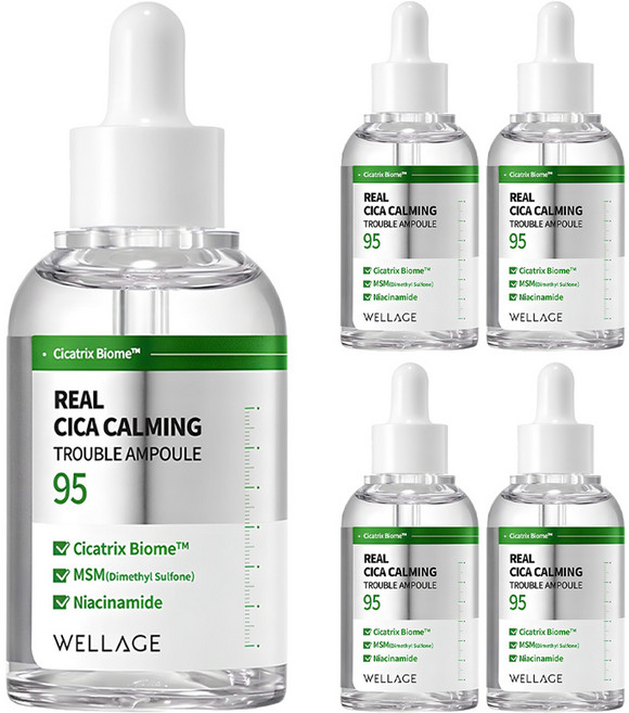 WELLAGE 唯拉珠 積雪草鎮靜安瓶, 50ml, 5瓶