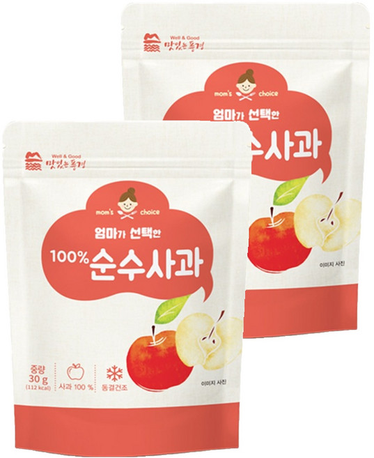 맛있는풍경 엄마가 선택한 순수사과, 2개, 30g