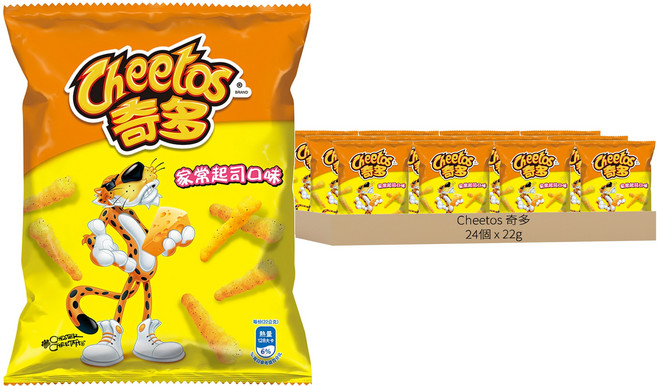 Cheetos 奇多 家常起司口味玉米棒, 24個, 22g