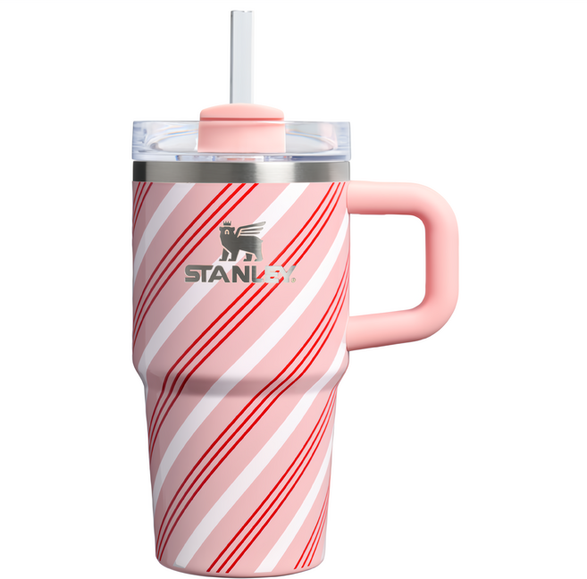 STANLEY 台灣公司貨 冒險系列 吸管隨手杯2.0, 草莓拐杖糖, 1個, 590ml