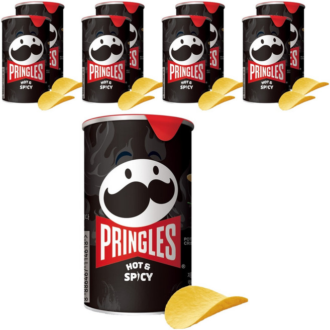 프링글스 핫 앤 스파이시, 53g, 9개