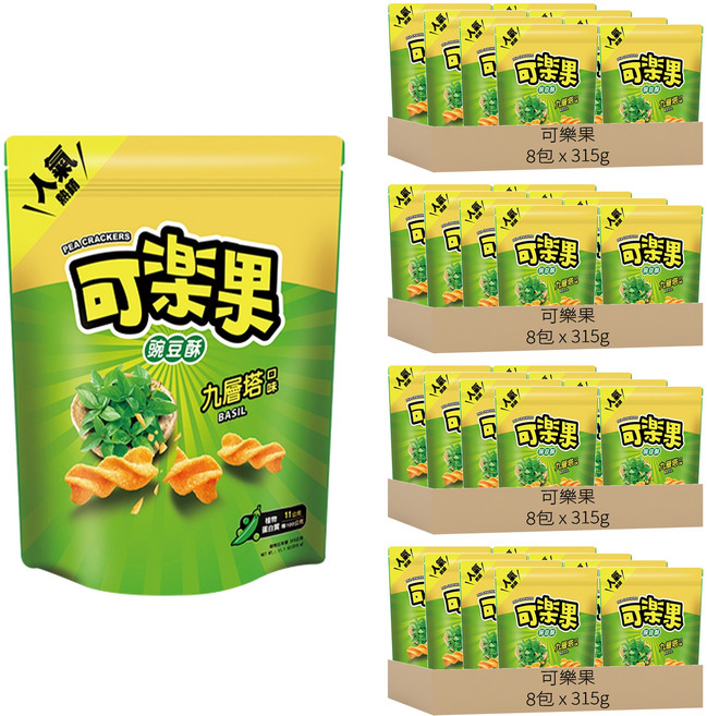 可樂果 九層塔口味, 315g, 32包
