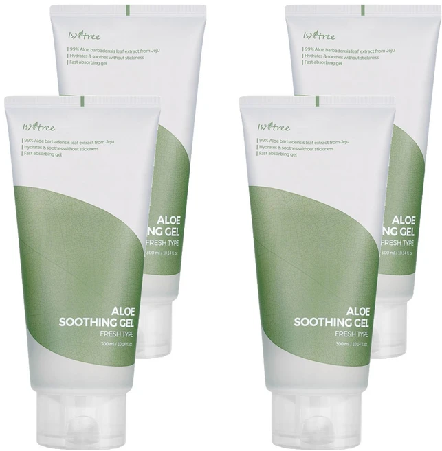 이즈앤트리 알로에 수딩 젤 산뜻한 타입, 300ml, 4개 - 쿠팡