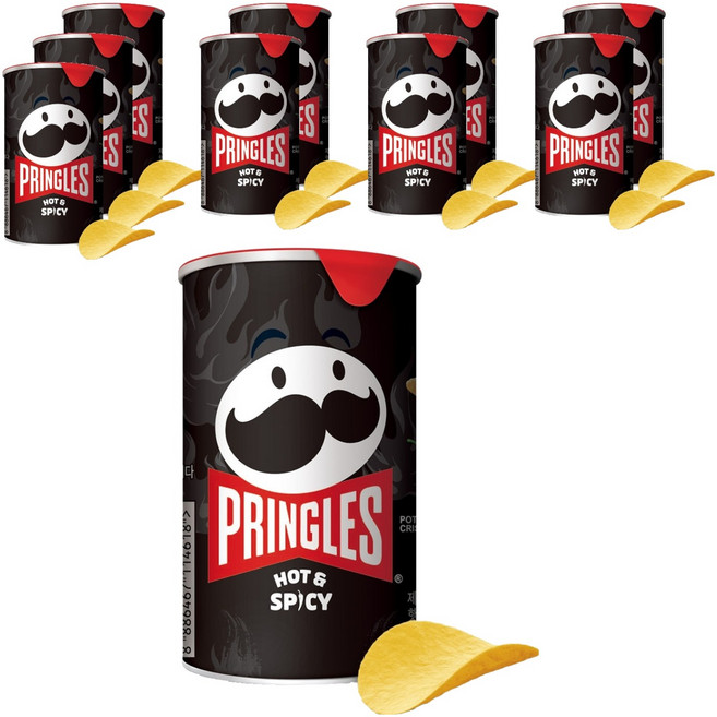 PRINGLES 品客 香辣, 53g, 10個