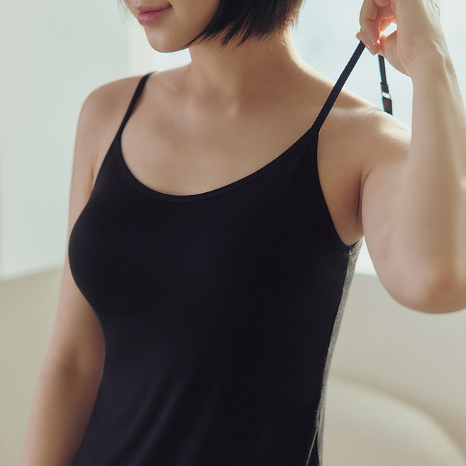 marun5 女性透氣Breeze莫代爾內搭罩杯背心 2件組