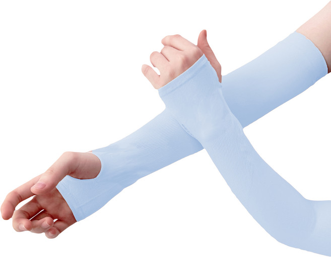 순잠 냉감 팔토시 손등형 2p, 블루, 1개