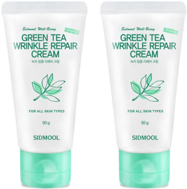시드물 녹차 링클 리페어 크림, 50g, 2개