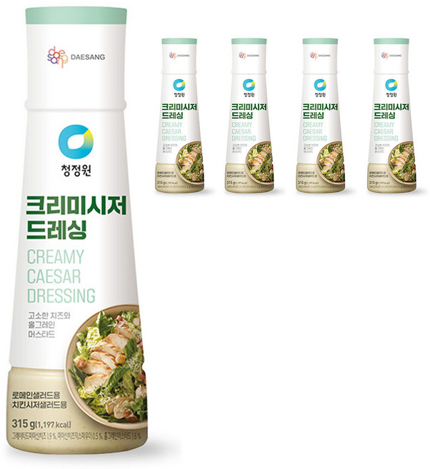 대상 크리미시저 드레싱, 315g, 5개