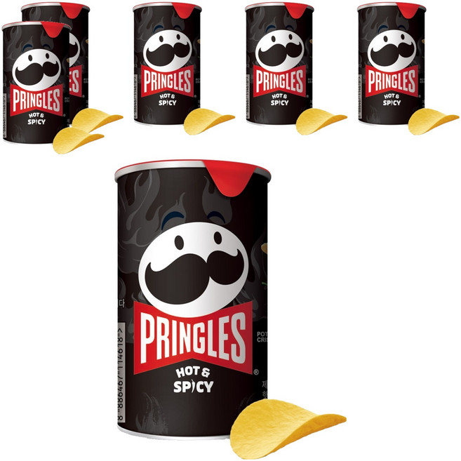 프링글스 핫&스파이시, 53g, 6개