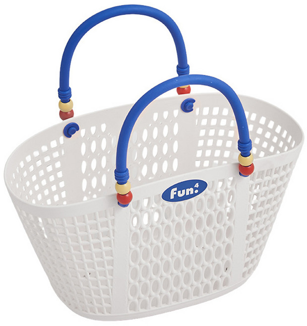 한봄누리 컬러풀 물빠짐 목욕바구니 물놀이 수영가방, 화이트