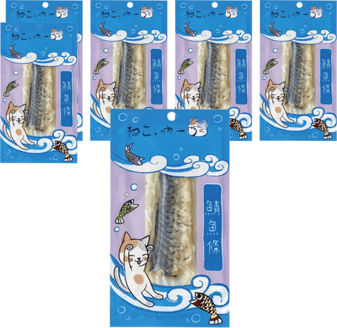 Neko 吶一口 鮮食餐 鯖魚條 30g 全齡貓適用 寵物零食, 6包