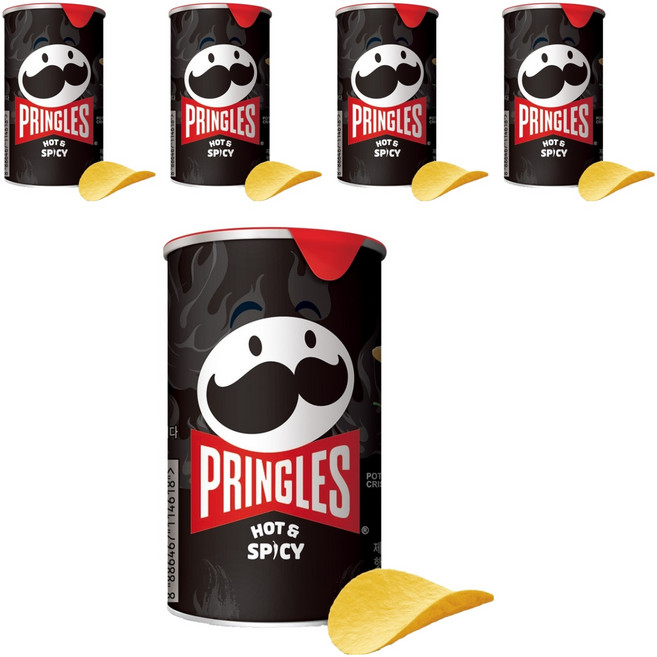 프링글스 핫 앤 스파이시, 53g, 5개
