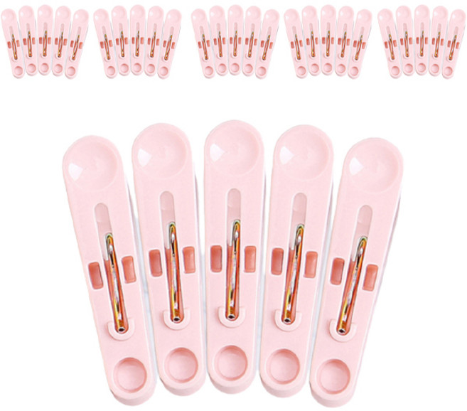 해피제이 대용량 기본 빨래집게, 핑크, 50개