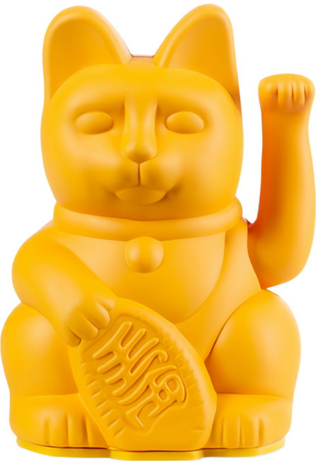 DONKEY 幸運繽紛招財貓 迷你款, 深黃色