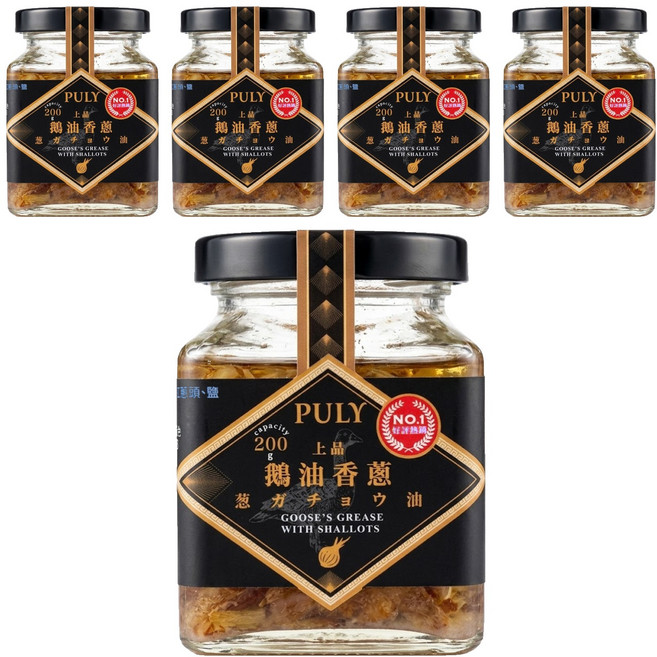 PULY 卜立 鵝油香蔥, 200g, 5罐