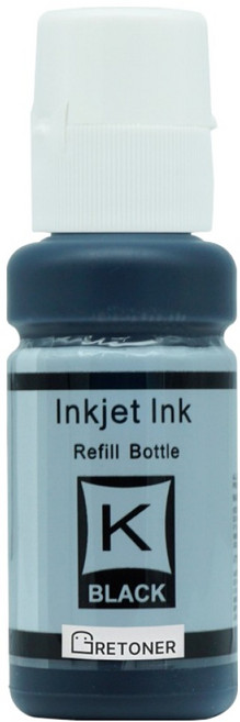 탑젯 엡손 T664 T664100 호환 무한 리필 잉크, 검정, 1개