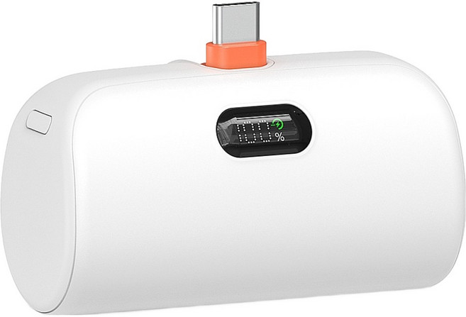 어반어스 LED 도킹형 보조배터리 고속충전 C 타입 PD 22.5W 6800mAh, 화이트, UB-PA70CP23W