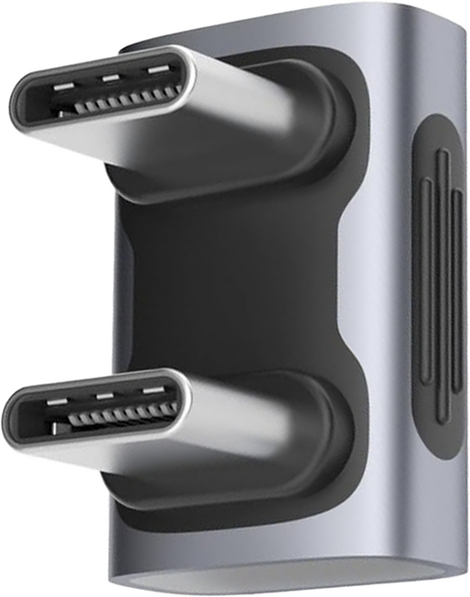 HAGiBiS 海備思 USB4 40Gbps Type-C公對公鋁合金轉接頭 U形彎, 1個