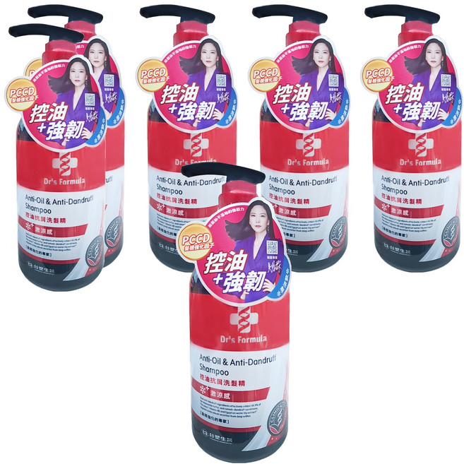 台塑生醫 Dr's Formula 控油抗屑洗髮精 激涼款, 580g, 6件