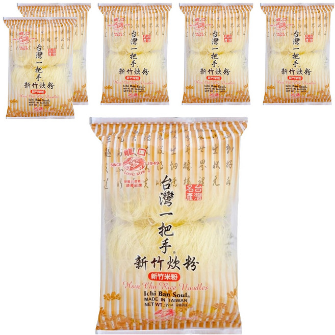 龍口 台灣一把手 新竹炊粉, 200g, 6包