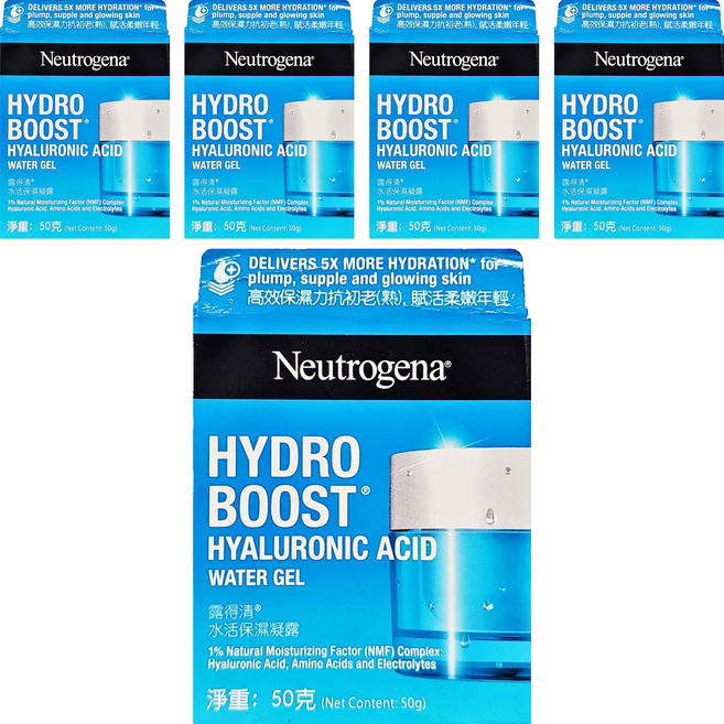 Neutrogena 台灣公司貨 水活保濕凝露, 50g, 5罐
