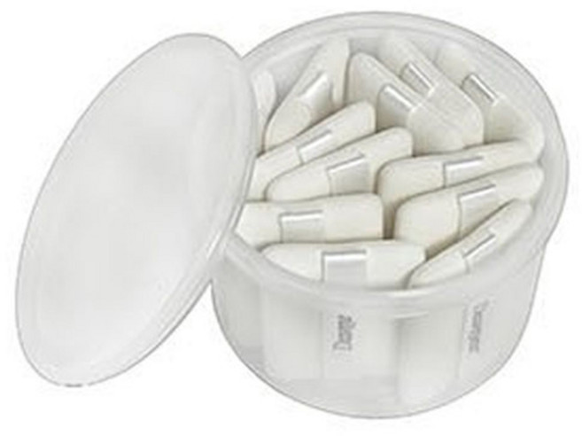 다크니스 고급 사각 후로킹 분첩 12p + 원통 케이스 세트, 단일색상(분첩), 1세트