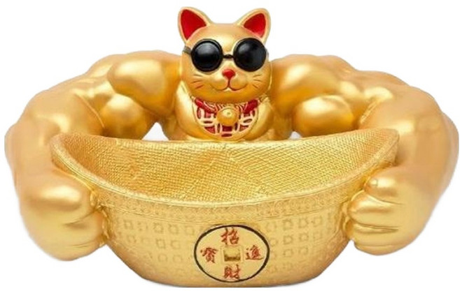 麒麟臂聚寶盆/招財貓聚寶盆