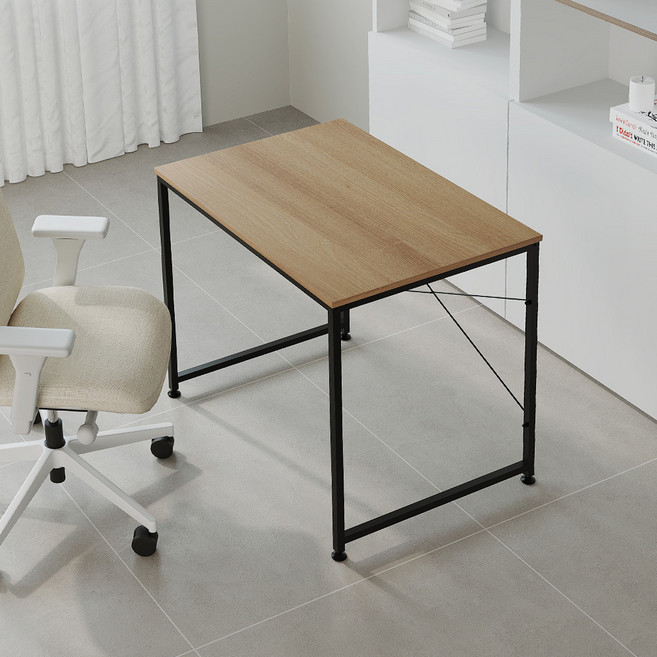 소프시스 위더스 멀티 책상 860, 티크판넬 + 블랙프레임