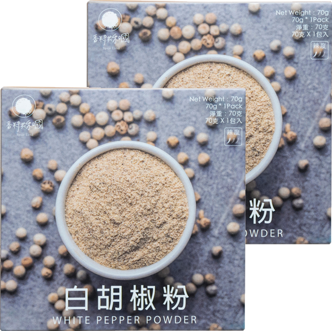 香料共和國 白胡椒粉, 70g, 2盒